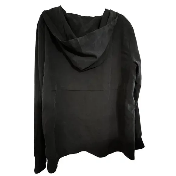 Eileen Fisher  Jacket Size M Windbreaker Gray Full Zip  Lined Outdoor Jacket - Picture 3 of 14